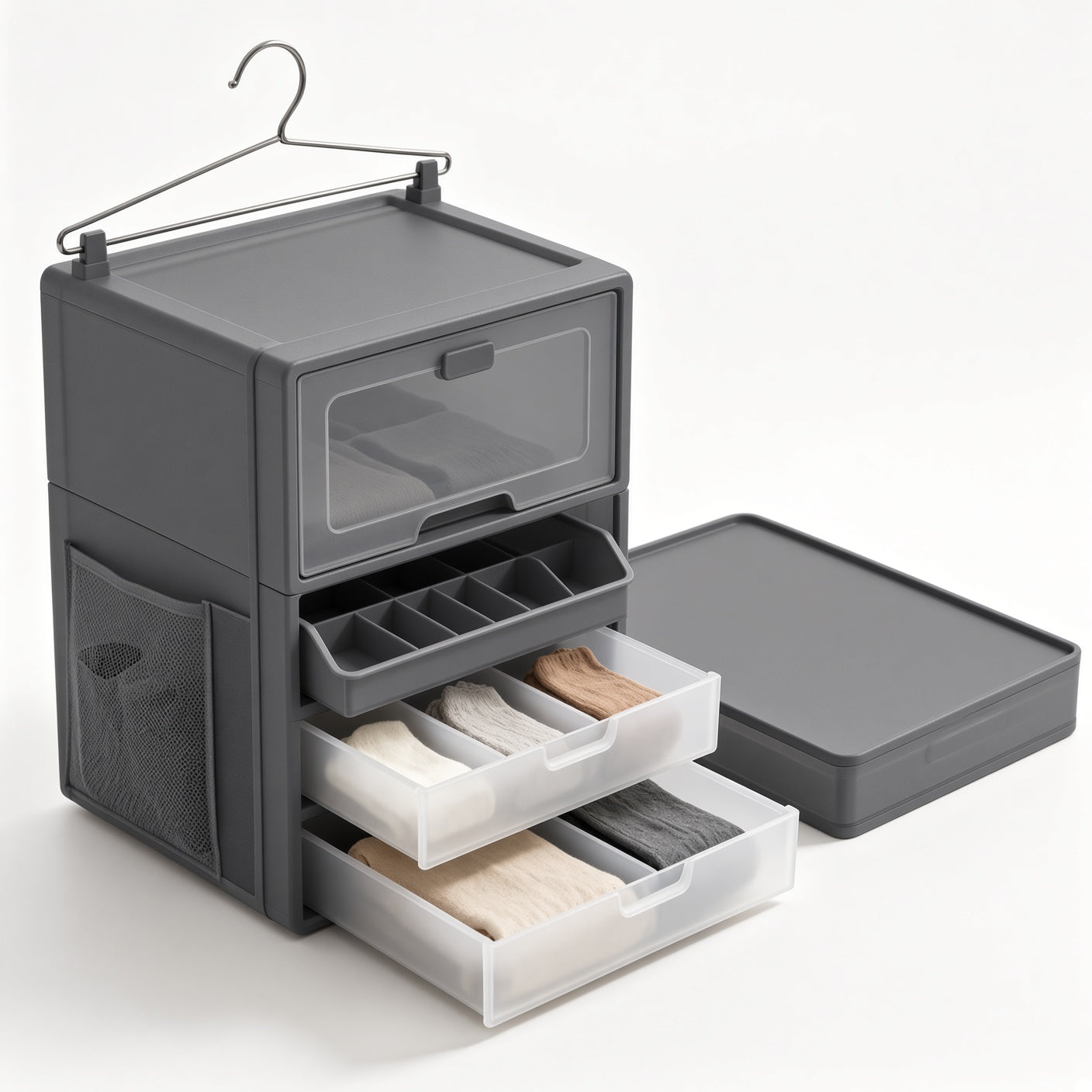 Foldable Hanging Wardrobe Drawer Organizer