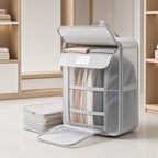 Flip-Top Compression Storage Bag with Hidden Wheels