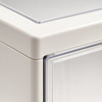 Stackable Clear Shoe Storage Box with Magnetic Door