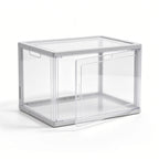 Stackable Clear Shoe Storage Box with Magnetic Door