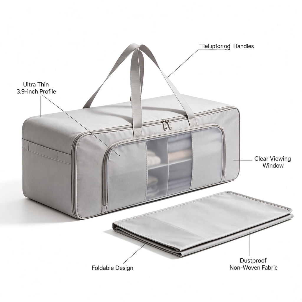Ultra Thin Flat Under Bed Storage Bag