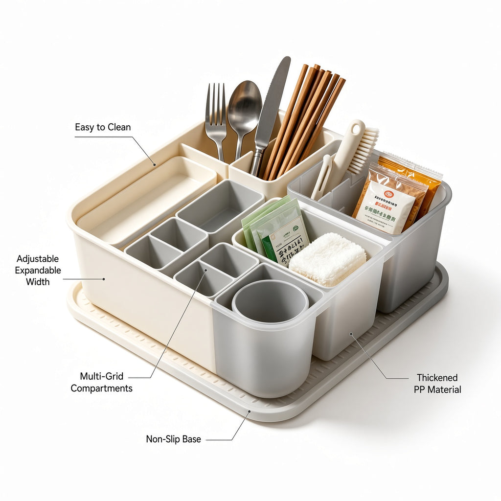 Adjustable Expandable Kitchen Drawer Organizer