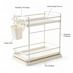 2-Tier Stackable Kitchen Cabinet Storage Rack