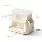 Tiered Step Kitchen Storage Shelf