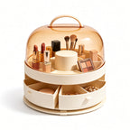 360° Rotating Ring Makeup Storage Box