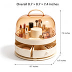 360° Rotating Ring Makeup Storage Box