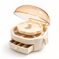 Seashell Lid Rotating Jewelry Organizer