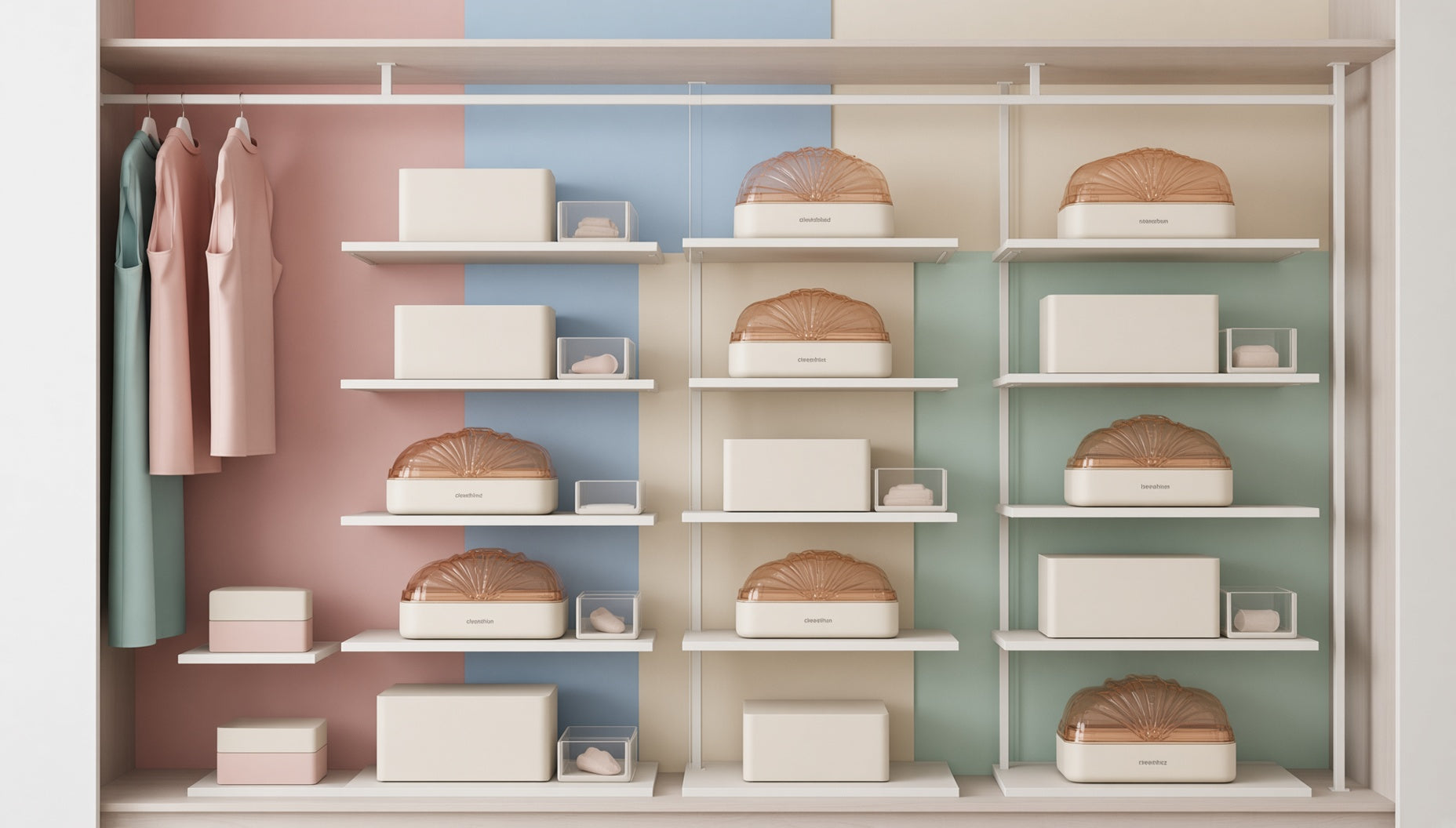 Organized home shelving
